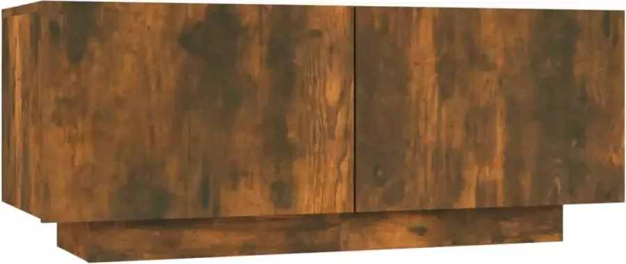 Modern life ModernLife' Tv-meubel 100x35x40 cm bewerkt hout gerookt eikenkleurig