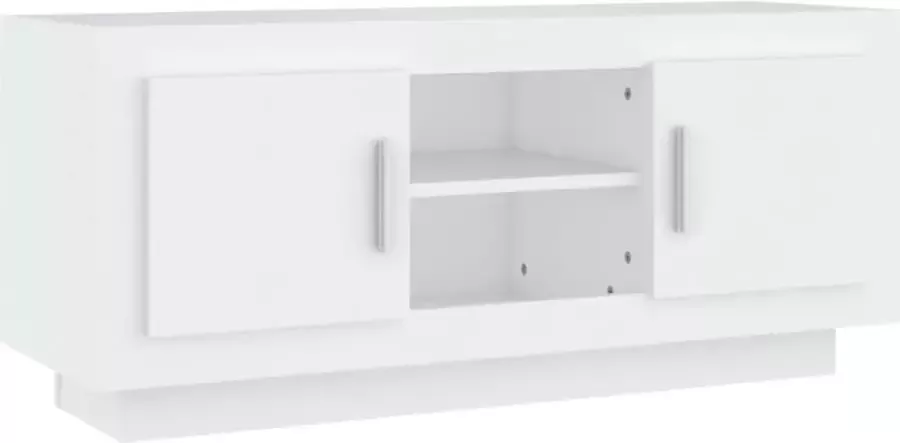 LuxerLiving LuxeLivin' Tv-meubel 102x35x45 cm bewerkt hout wit