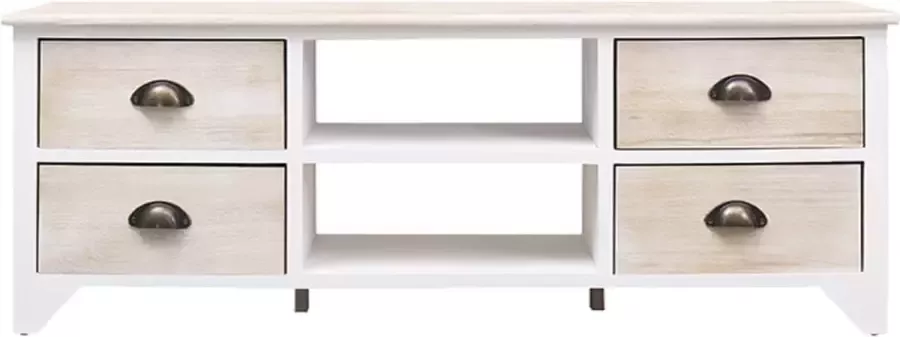 Modern life ModernLife' Tv-meubel 108x30x40 cm massief paulowniahout