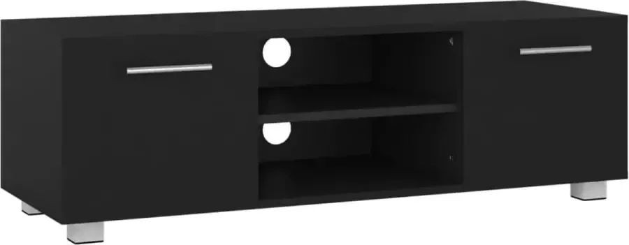 Modern life ModernLife' Tv-meubel 110x40x35 cm bewerkt hout zwart