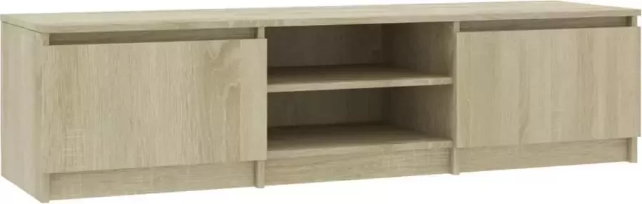 Modern life ModernLife' Tv-meubel 140x40x35 5 cm bewerkt hout sonoma eikenkleurig