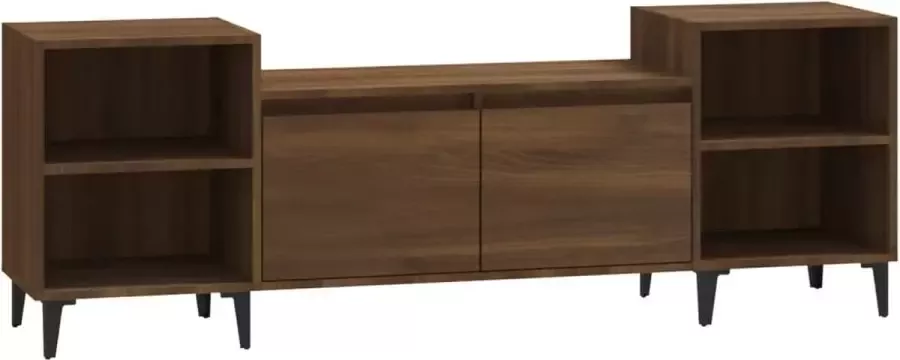 Modern life ModernLife' Tv-meubel 160x35x55 cm bewerkt hout bruineikenkleurig