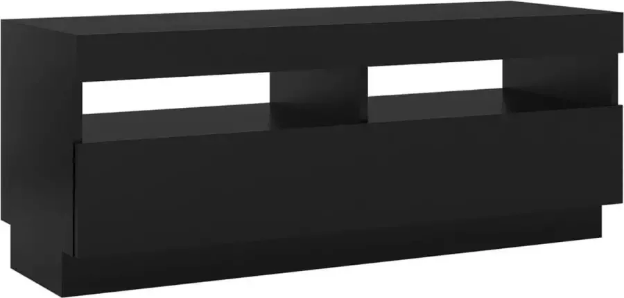LuxerLiving LuxeLivin' Tv-meubel met LED-verlichting 100x35x40 cm zwart