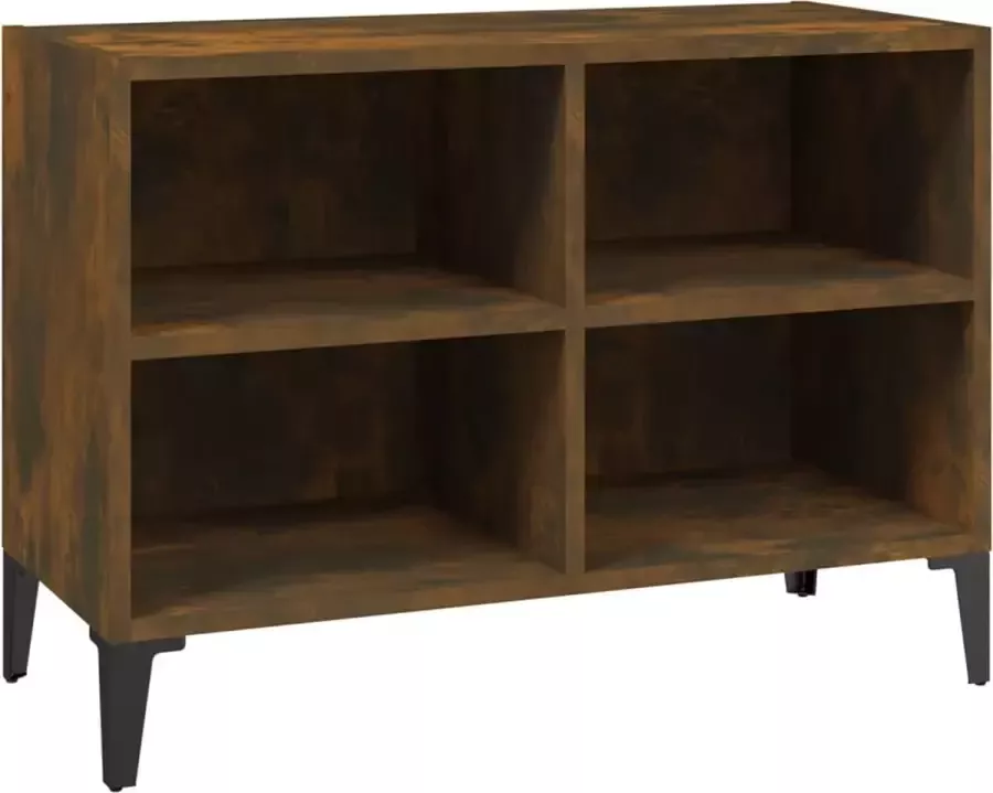 Modern life ModernLife' Tv-meubel met metalen poten 69 5x30x50 cm gerookt eikenkleurig