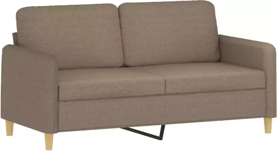 LuxerLiving LuxeLivin' Tweezitsbank 140 cm stof taupe