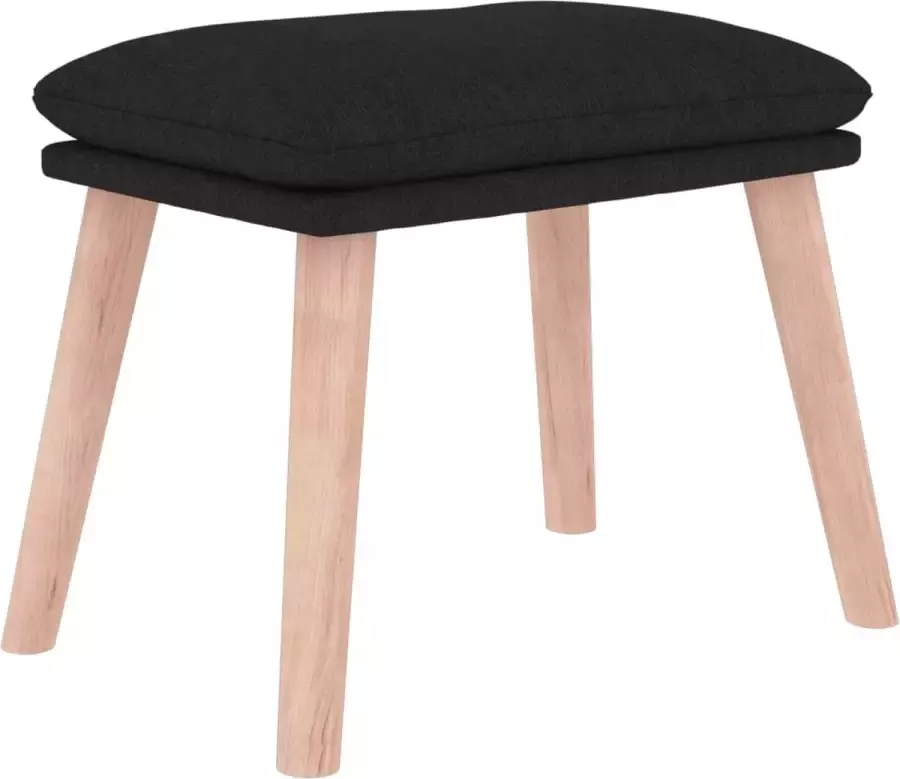 Modern life ModernLife' Voetenbank 45x29 5x35 cm stof zwart