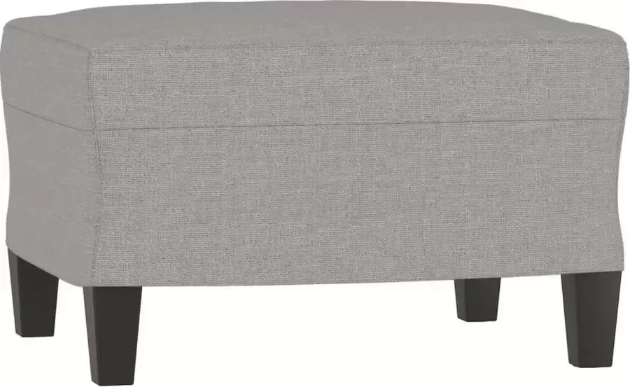 Modern life ModernLife' Voetenbank 60x50x41 cm stof lichtgrijs