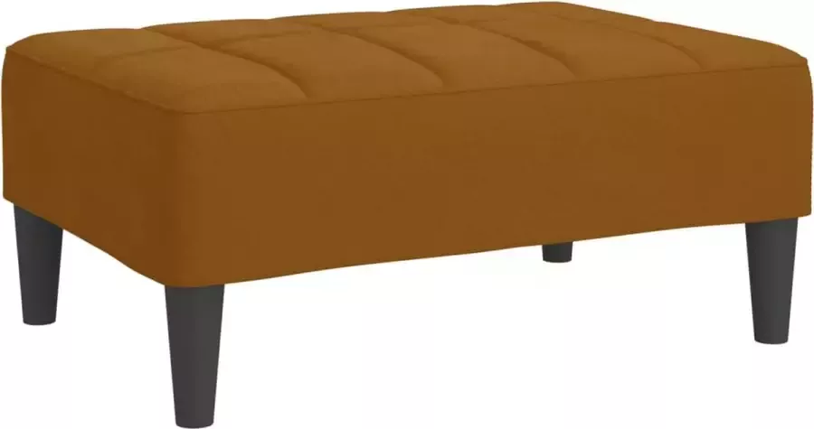 Modern life ModernLife' Voetenbank 78x56x32 cm fluweel bruin