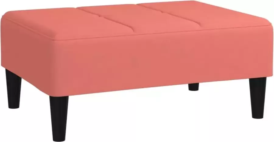 Modern life ModernLife' Voetenbank 78x56x32 cm fluweel roze