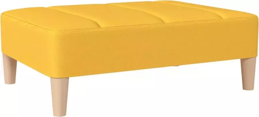 Modern life ModernLife' Voetenbank 78x56x32 cm stof geel