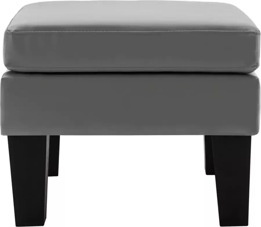 Modern life ModernLife' Voetenbank kunstleer grijs