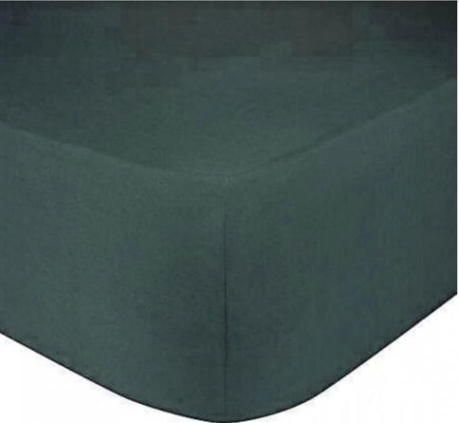 Luxury dreams Hoeslaken Jersey Extra stretch- tweepersoons- geschikt voor boxspring- Lits jumeaux 190x200+40 CM Groen