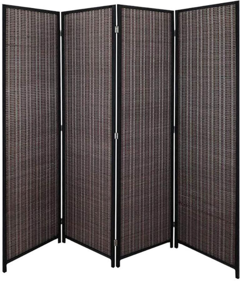 LW collection Verbeterde Titel (maximaal 150 tekens): Bamboe Kamerscherm 4 Panelen – 180x180cm – Paravent – Ruimteverdeler – Opvouwbaar