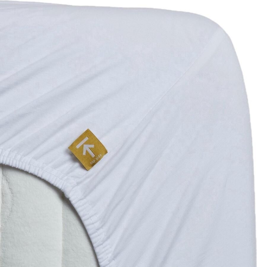 Lycra Fitted Sheet Premium topper lycra jersey hoeslaken wit 120x200 210 220 (twijfelaar) zeer zacht en comfortabel extra rekbaar topkwaliteit ideale pasvorm optimaal slaapcomfort
