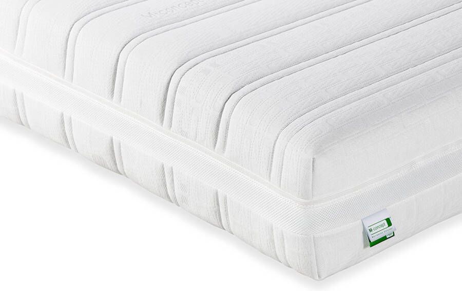 M-Concept Comfort X5000 Pocketvering Matras met Traagschuimlaag 400 Veren p m² 7 Zones 90x220x24 cm