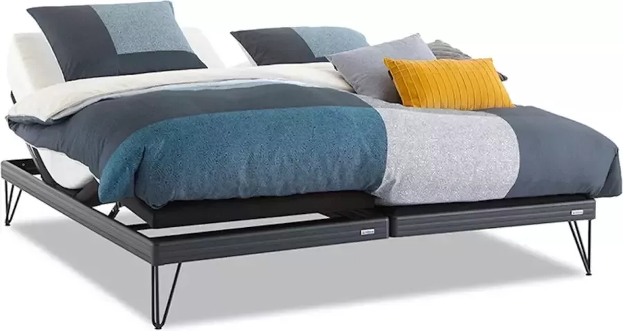 M line Bedbodem Multi Motion verstelbaar plus Slow Motion 3 180 x 200 cm zwart