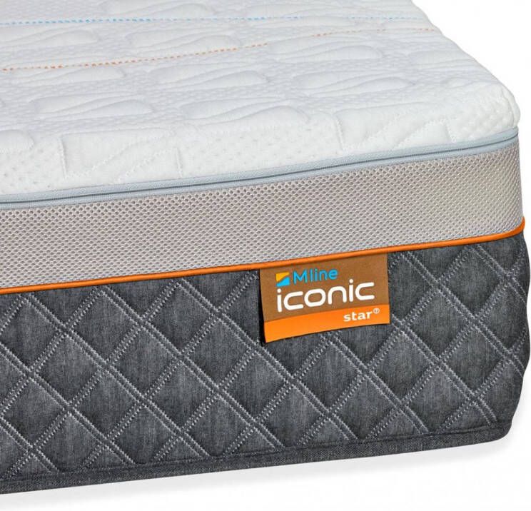 M line Iconic Star 4 matras 100x210 matras Talalay latex Koudschuim 5 comfortzones Firm matras Anti allergeen Anti huisstofmijt 100 dagen omruilgarantie