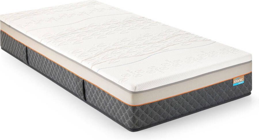 M line Iconic Legend 8 matras 90x200 matras Talalay latex Koudschuim Pocketveer Contour Support 7 comfortzones Firm matras Anti allergeen Anti huisstofmijt 100 dagen omruilgarantie