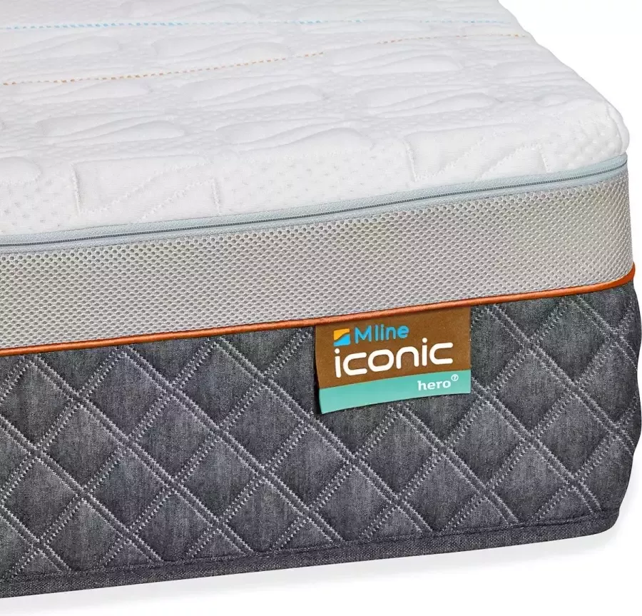 M line Iconic Hero 6 matras 180x200 matras Talalay latex Koudschuim Contour Support 7 comfortzones Firm matras Anti allergeen Anti huisstofmijt 100 dagen omruilgarantie - Foto 2