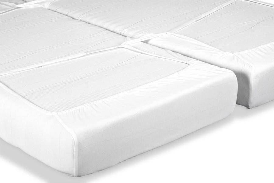 M line Smart Cover split 160 x 210 cm Molton Matrasbeschermer Ventilerend Wasbaar op 40°C Langere levensduur voor je matras Anti allergeen