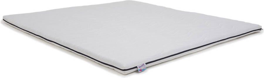 M line Wave topper 100 x 210 Topdekmatras Aircomfort laag Omdraaibare hardheid zacht & hard Anti allergeen Ademende topper Afritsbare en wasbare tijk - Foto 2