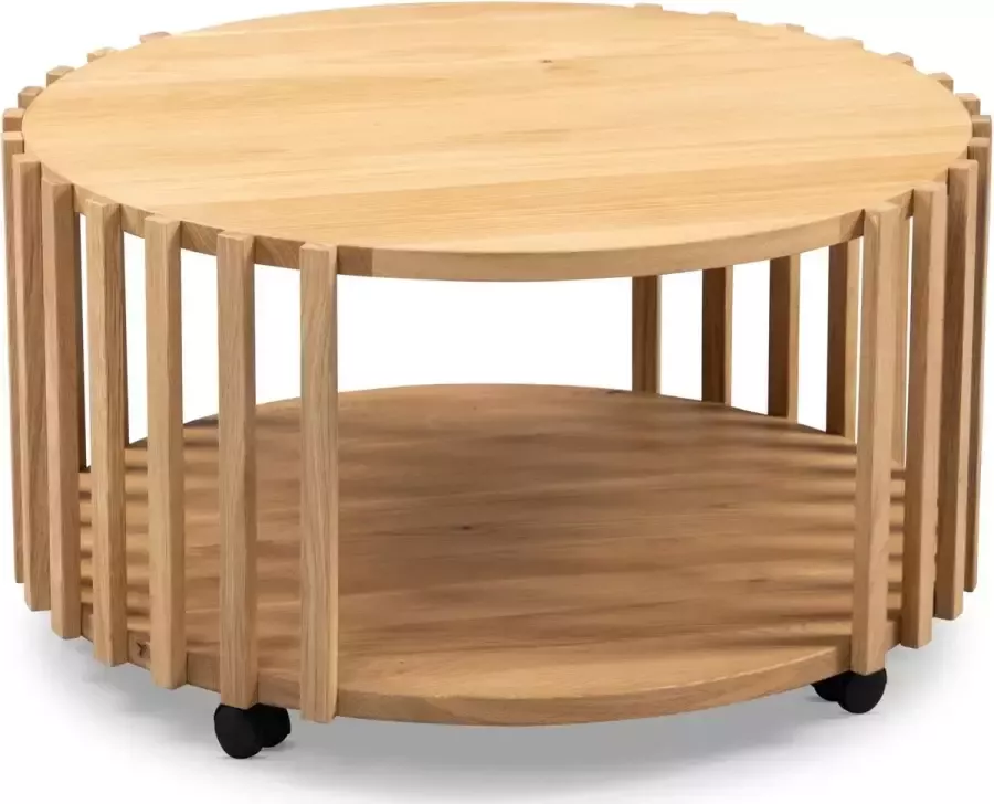 M2 Kollektion Mats Massief Eiken Salontafel Rond