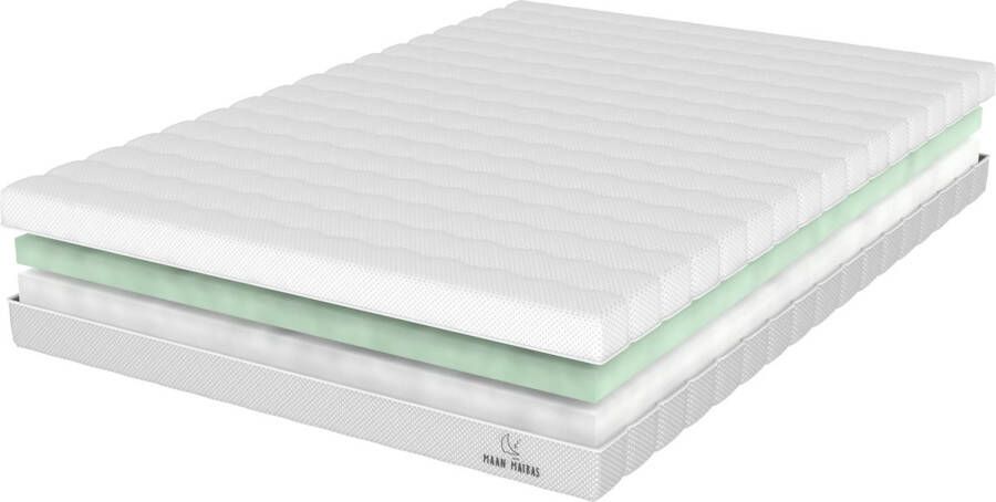 Maan matras Aanpasbare matras 90x200 2 kanten slaapbaar 22 hoog Hybrid Koudschuim Matras Luxe Matrashoes met Rits 30 dagen proefslapen Matras 90x200 - Foto 3