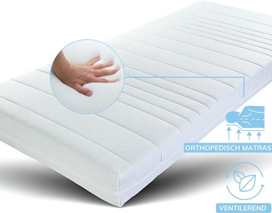 Maan matras Matras 140x200 Hr koudschuim 20cm dik Afneembare tijk wasbaar Hotel kwaliteit 140 x 200 cm Koudschuim Gratis retourneren