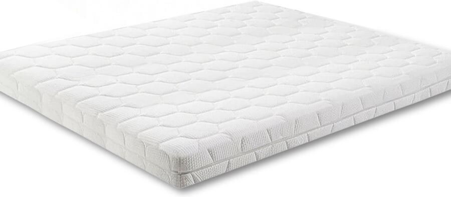 Maan matras Topper 160x200 Topmatras Topdekmatras 9cm dik HR Koudschuim Afritsbaar en wasbaar CertiPUR Gecertificeerd Medium Hardheid Matrastopper