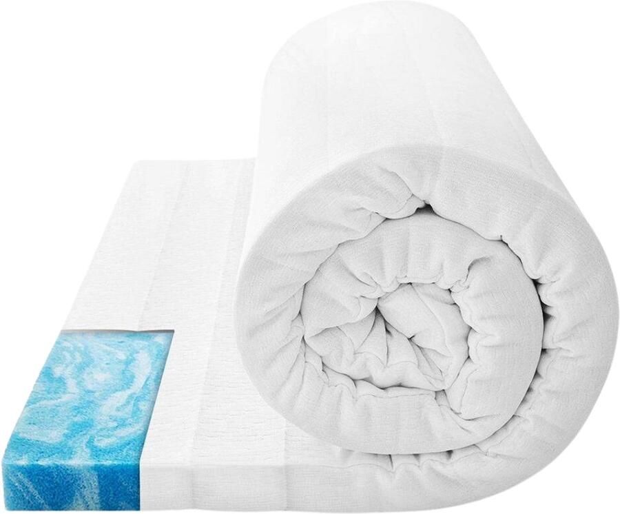 Maan matras Topper matras 160x200 Topdekmatras Matrashoes met rits Matrasvernieuwer Hybrid Traagschuim Hotel kwaliteit Gratis retourneren Duurzaam Anti bacterieel Ergonomisch & Hygiënisch