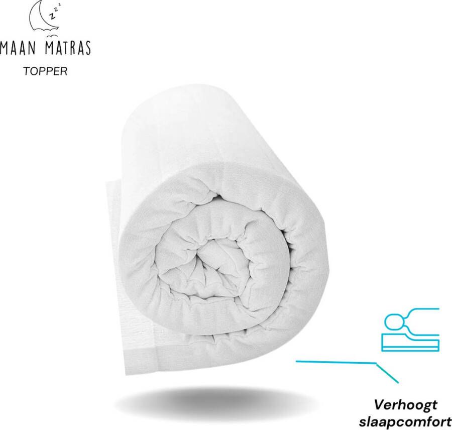 Maan matras Topper 120x200 HR koudschuim 2-Pers Topdekmatras- matrashoes met rits Antibacterieel 4 Seizoenen Hotel kwaliteit 7 CM