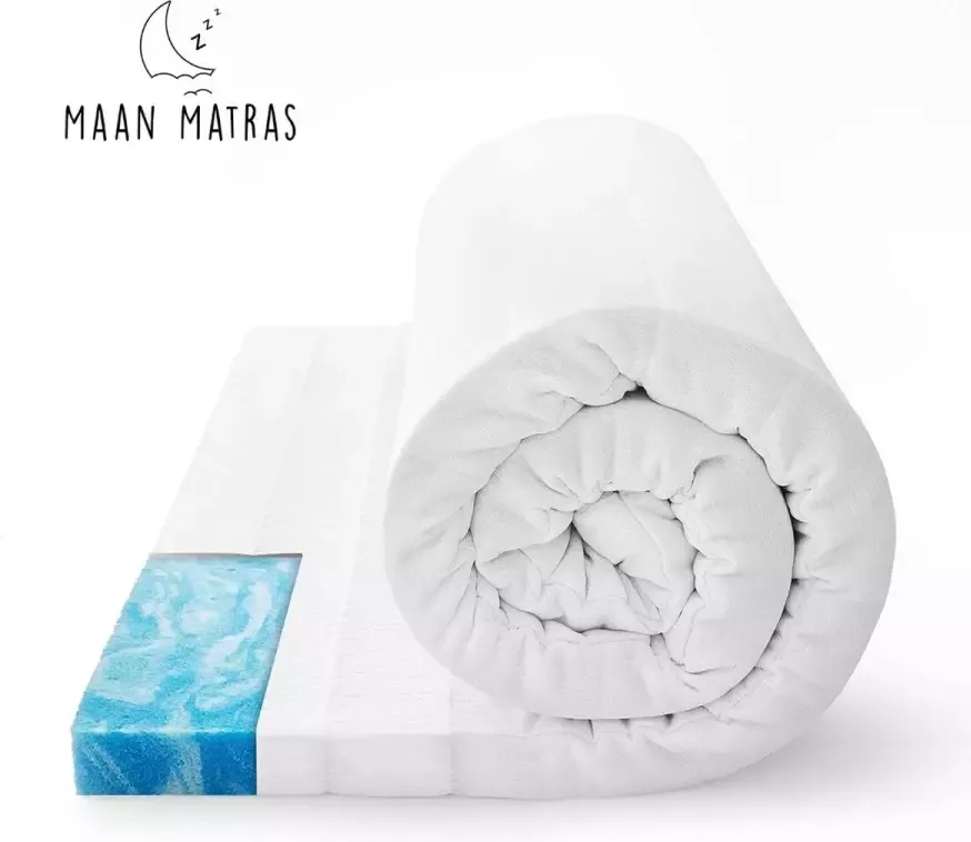 Maan matras Topper matras Topdekmatras -Matrashoes met rits Matrashoes Matrasvernieuwer Traagschuim Hotel kwaliteit 7 CM