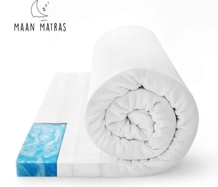 Maan matras Topper Topdek Matras 80x200 Matrashoes met rits Matrasvernieuwer Hybrid Traagschuim Hotel kwaliteit 7 CM Gratis retourneren Duurzaam Anti bacterieel Ergonomisch & Hygiënisch - Foto 2