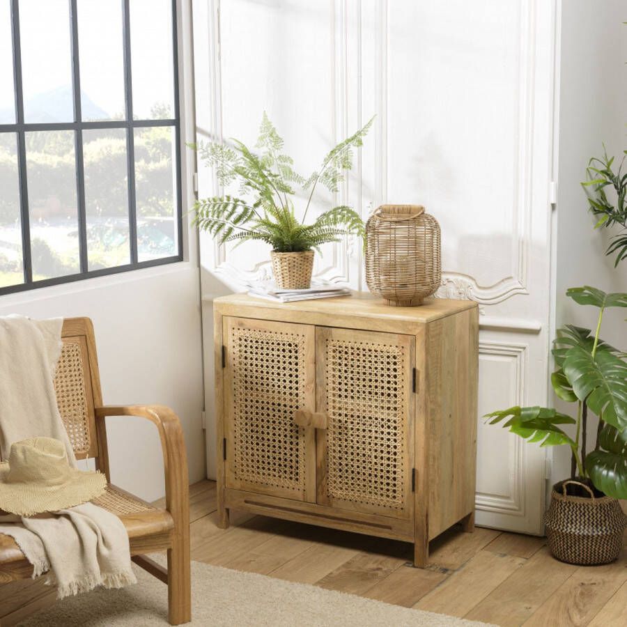 Macabane ISA Dressoir bruin 2 deuren 80x40x80cm