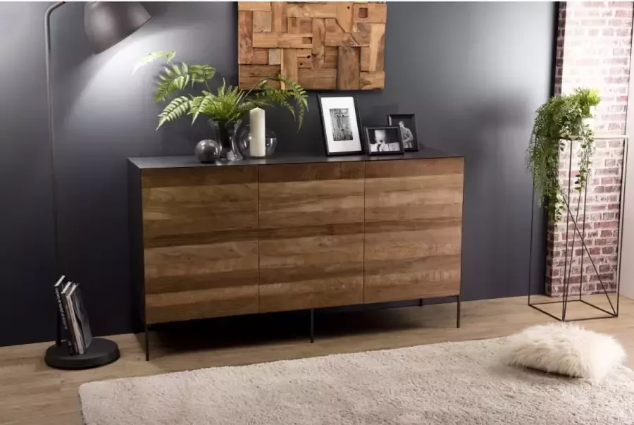 Macabane MADISON 3 deurs dressoir gerecycleerd teakhout 166x45x92cm
