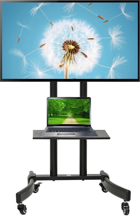 Maclean Professionele TV houder standaard op wielen tv-tafel 32 65 max 40 kg MC-739