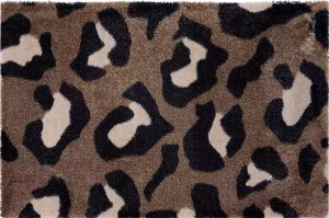 Mad About Mats Joy deurmat badmat luipaard droogloop touch wasbaar 50x75cm