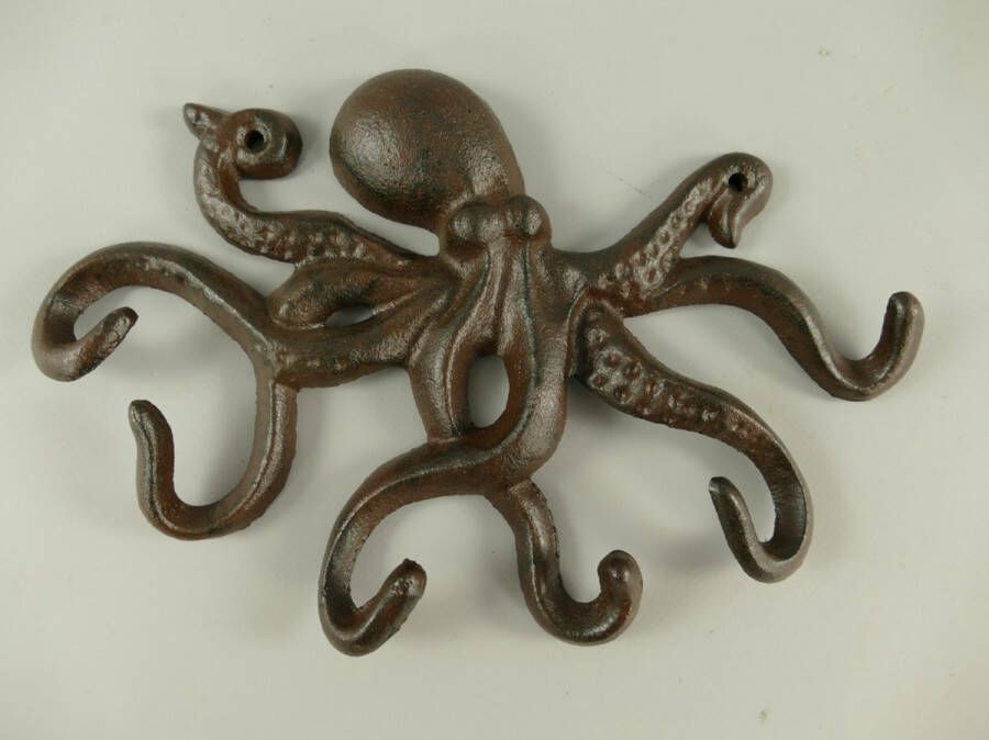 MadDeco metalen Octopus kapstok 6 haken