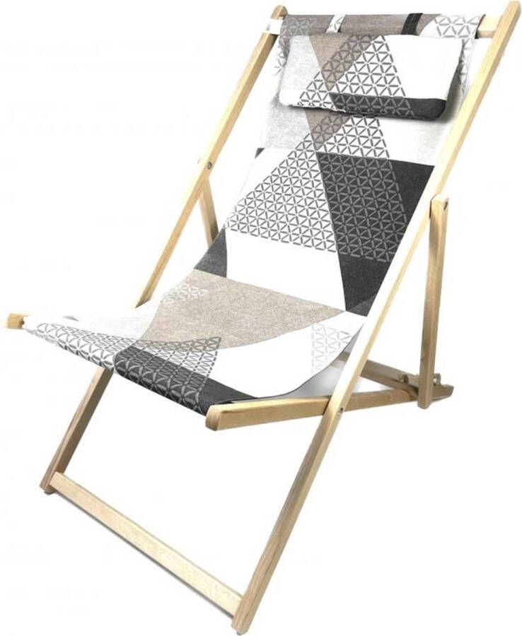 Madison beachchair Triangle grey