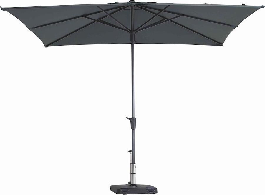 Madison Parasol Vierkant Grijs 280 x 280 cm Topkwaliteit vierkante parasol van