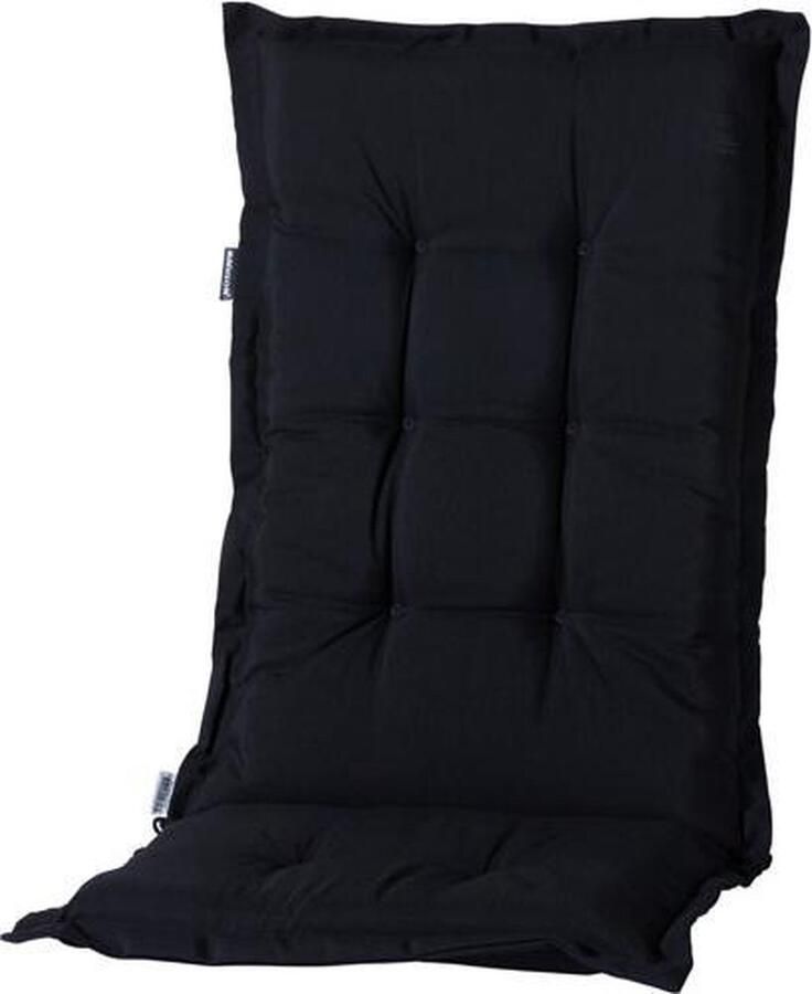 Madison Tuinkussens Hoge Rug Panama Black 123x50 Zwart