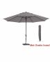 Madison Parasol Rond 400 cm Taupe met hoes Topkwaliteit parasol - Thumbnail 2
