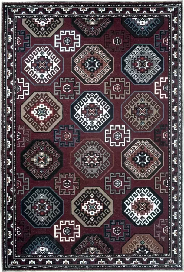 Madival Perzisch Tapijt ''Red Legioen'' Rode Vloerkleed 200 x 300 cm