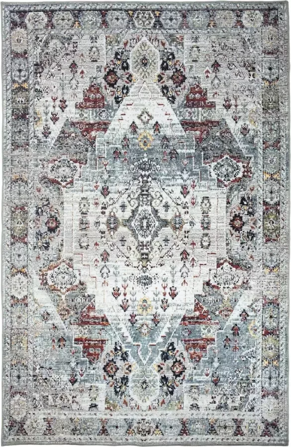 Madival Vintage Vloerkleed Grijs Multi Bolton Perzisch Tapijt 160x230cm