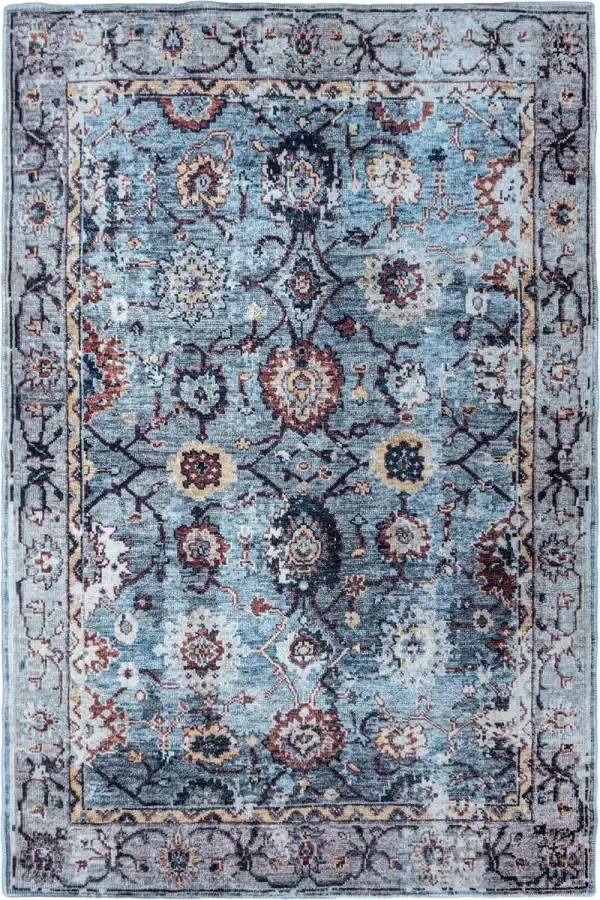 Madival Vintage Vloerkleed ''Tazzo'' 200 x 300 cm Perzisch Tapijt in Grijs Multi