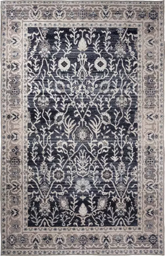 Madival Vintage Vloerkleed ''Vera'' Beige Tapijt met Oosterse Motieven 200x290 cm