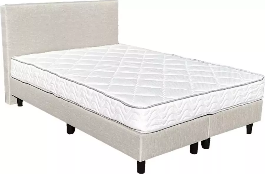 Magazijnenverkoop.nl Complete boxspring Royal Super Deluxe Beige 140x200 cm Incl. matras