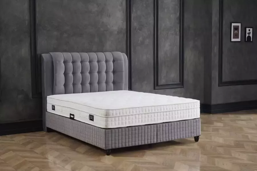 Magazijnenverkoop.nl San Diego Boxspring met Opbergruimte – Bed 140 x 200 cm Antraciet - Foto 2