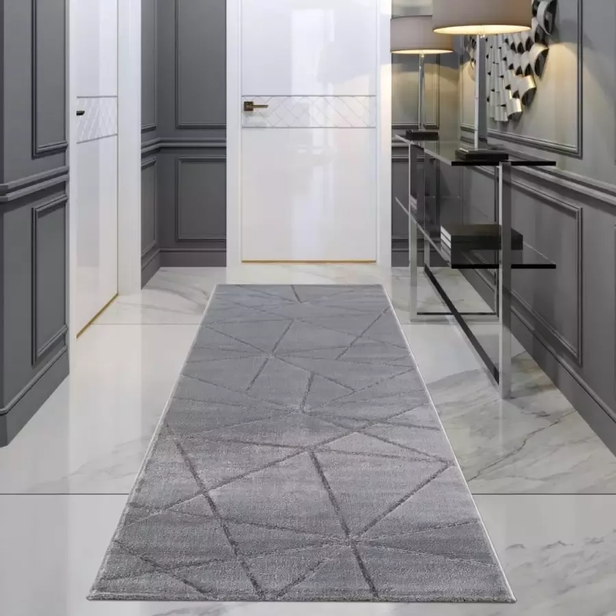 Magic Floors Magic Floor Tapijt Vloerkleed PERA 0402A Grijs Polyester (230x160cm)