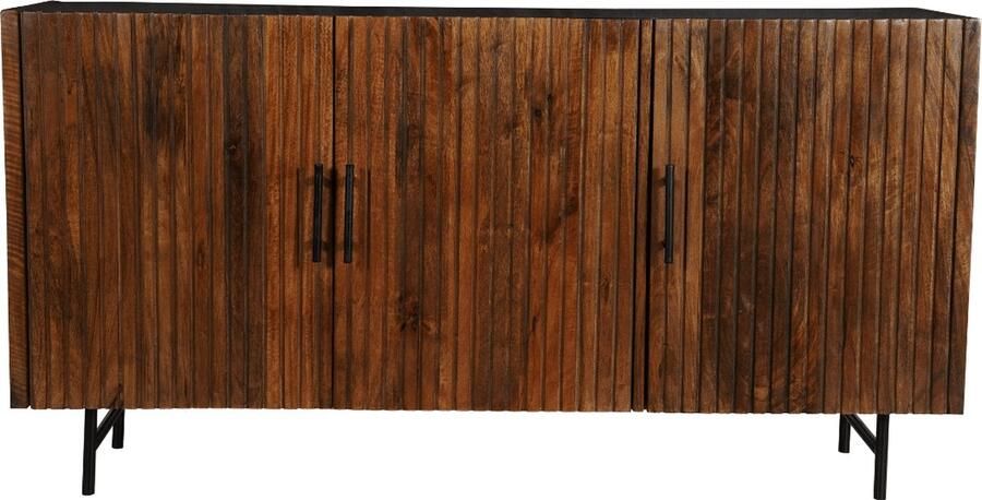 Mahom Mangohouten Dressoir Tucson 145 cm Industrieel Dressoir van Mangohout & Metaal Industriële Dressoir